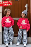 Unisex Little Plushes Gabardin Pantolon 3 İplik Takım