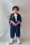 Unisex Mavi Denim Takım
