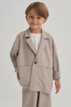 Unisex Özel Seri Ceket Bej Takım