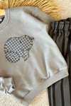 Unisex Peanuts 3 İplik Gri Takım