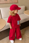 Unisex Şapka Dahil Keten Oversize Takım