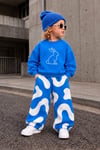 Unisex  Tavşanlı Saks  Takım