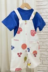Unisex Tshirt Dahil Child Saks Şortlu Salopet