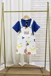 Unisex Tshirt Dahil Child Saks Şortlu Salopet