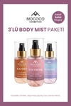 3'lü Body Mist Paketi (Kokularını Kendin Seç) – 120 ml x 3 Vücut Spreyi Seti | Ferahlatıcı, Günlük Kullanım