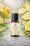 Limon Otu (Lemongrass) Esansiyel Yağı 10 ml – Doğal Uçucu Yağ | Aromaterapi, Difüzör, Buhurdanlık