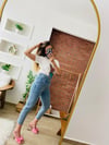 Çapraz Bel Detay Jeans