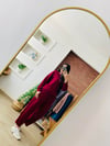 Fermuarlı Bordo Şalvar Takım