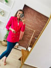 Fuşya Blazer Ceket