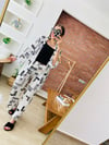 Geometrik Desenli Kimono Takım
