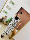 Geometrik Desenli Kimono Takım
