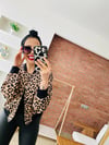 Leopar Bomber Ceket