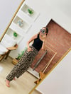 Leopar Crep Pantolon