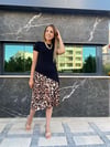 Leopar Detaylı Elbise