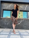 Leopar Detaylı Elbise