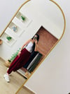 Modal Bordo Şalvar Pantolon
