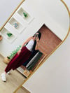 Modal Bordo Şalvar Pantolon