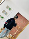 Nakışlı Siyah Sweat