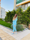 Önü Cepli Mavi Eşofman Takımı