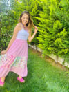 Pembe Çiçekli Etek