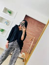 Siyah Leopar Pantolon
