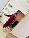 Yeni Model Bordo Şalvar Takım