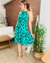 Yeşil Leopar Elbise