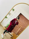 Zara Bordo Buklet Kaban