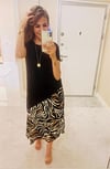 Zebra Desen Elbise
