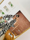 Zebra Desen Kimono Takım
