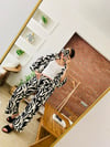 Zebra Desen Kimono Takım
