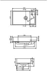 Sharp Etajerli Lavabo 50*30 Cm 044300-U