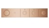 Grohtherm Aqua Tiles Bronz Ankastre Termostatik Banyo Bataryası 3 Yollu Smartcontr(Sıva Altı Hariç) 106866DL00