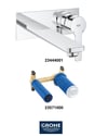 Lınıera Ankastre Lavabo Bataryası Seti (Sıvaaltı Dahil) 23444SET1