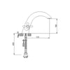 Newarc Nostalgıc Lavabo Bataryası - Bronz 290525 290525