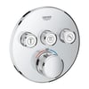 Grohtherm Smartkontrol Ankastre Banyo Bataryası Seti Oval 3-Yol Gagalı(Geniş Oval Tepe Duşlu) 29121SET2
