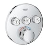 Grohtherm Smartkontrol Ankastre Banyo Bataryası Seti Oval 3-Yol Gagalı(Kare Tepe Duşlu) 29121SET3