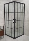 Selduş 90*90 Duşkabin Kare 5MM Siyah Çizgi Cam H.190CM 31991111