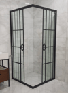 Selduş 90*90 Duşkabin Kare 5MM Siyah Çizgi Cam H.190CM 31991111