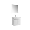 Krea Kapaklı takım 65Cm (Lavabo+Lavabo Dolabı+Düz Ayna) Beyaz 610100200918