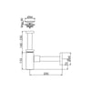 Newarc Sıfon Takımları Corner Lavabo Sıfonu Süzgeçlı - Altın 760521G 760521G