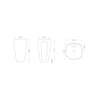 Pure Crystal Gold Kolon Lavabo Bb-921 BB-921