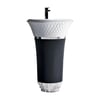 Glory Sıyah Beyaz Monoblok Lavabo Bb-926 BB-926