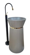 Glory Antrasıt Gold Monoblok Lavabo Bb-928 BB-928