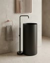 Slender Siyah Paslanmaz Çelik Monoblok Lavabo BB-940
