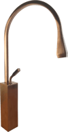 Mınımal Kare Bronz Lavabo Armatürü Bf-225 BF-225