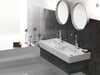 Cerastyle Turkuaz Pinto Etajerli Lavabo 150 Cm (Çıft Batarya Delıklı) 080900-U