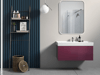 Cerastyle Turkuaz Sharp Etajerli Lavabo 60*48 Cm 037100-U
