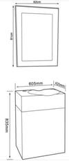 Lena Monoblok Lavabo+Ayna takım E-312+Ea312 E-312+EA-312