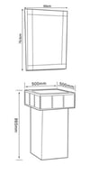 Lena Monoblok Lavabo+Ayna takım E-315+Ea-315 E-315+EA-315